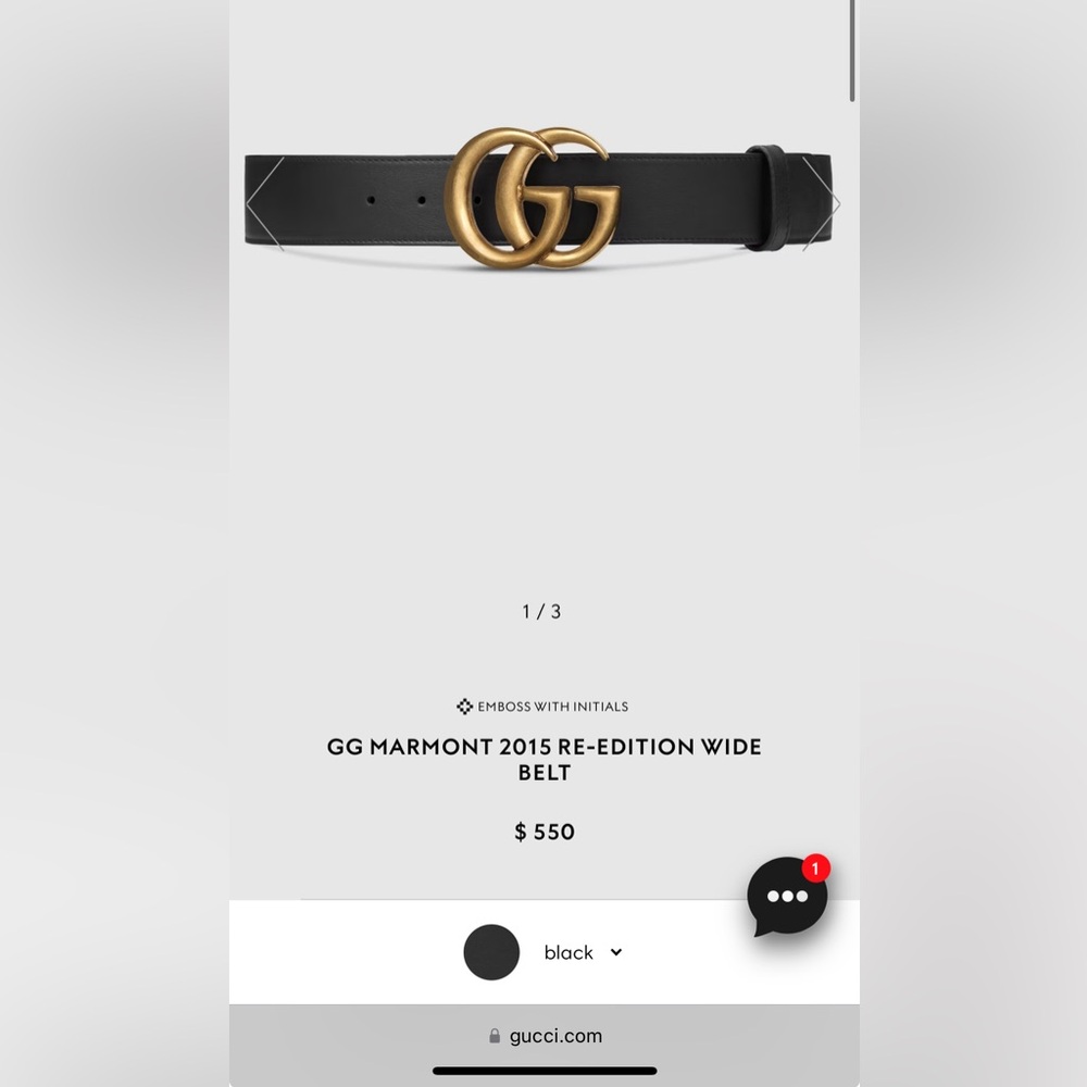 Gucci GG MARMONT 2015 RE-EDITION WIDE BELT - Picture 12 of 15
